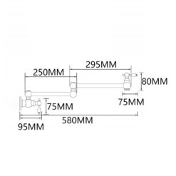 Brass Rotating Folding Faucet Delicate Double Switch Kitchen Faucet Wall Mounted Cold Water Tap