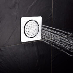 Chrome Round/Square Shower Body Jets Rainfall Spray Spa jet Water Saving in Wall Can Be Adjustable For Bathroom
