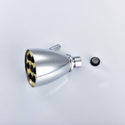 Brass Chrome Rain Shower Head Wall Mounted High Pressure Shower Head Rainfall 2 Jets Shower Head