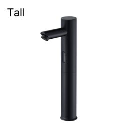 Copper Automatic Sensor Faucet Basin Single Cold Black Faucet Hot Smart Sensor Infrared Hand Washing Basin Faucet