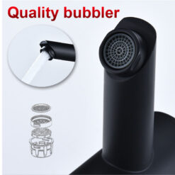 Copper Automatic Sensor Faucet Basin Single Cold Black Faucet Hot Smart Sensor Infrared Hand Washing Basin Faucet