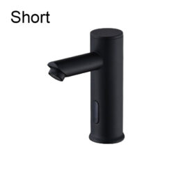 Copper Automatic Sensor Faucet Basin Single Cold Black Faucet Hot Smart Sensor Infrared Hand Washing Basin Faucet