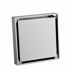 100% Solid Brass Square Bathroom Shower Floor Drain Tile Insert Invisible Water Filter Black Gold Chrome Nickel Brushed