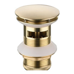 Bathroom Sink Pop-Up Alba Matte Black Waste Pipe First-Class Stopper Strainer With Hole Sewer Plug