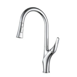 Brushed Gold Pull Out Kitchen Faucet Rotatable Cold Hot Water Mixer Taps Single Handle Deck Mounted Kitchen Sink Faucets