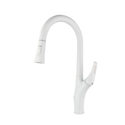 Brushed Gold Pull Out Kitchen Faucet Rotatable Cold Hot Water Mixer Taps Single Handle Deck Mounted Kitchen Sink Faucets