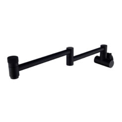 Cold Water Folding Kitchen Faucet | Wall Mounted Swivel Kitchen Taps | Double Handle Brass Kitchen Faucet 4 Colors