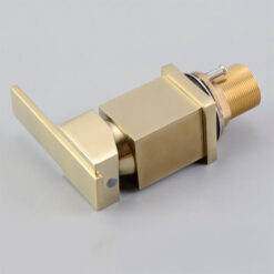 Contemporary 3-Hole Bathroom Waterfall Bathtub Faucet | Roman Tub Filler with Handheld Shower | 2 Handle Dual Function Bathtub Faucet