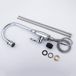 Brass Single Handle Pull Out Kitchen Faucet Multi-Function Sprayer Head 360 Degree Swivel Kitchen Sink Faucet