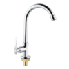 Brass Cold Water Kitchen Faucet | Commercial Tap Gooseneck Bar Faucet | Single Lever Chrome Top Rated Saving Water Taps