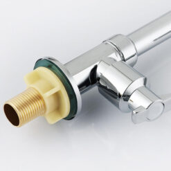 Brass Cold Water Kitchen Faucet | Commercial Tap Gooseneck Bar Faucet | Single Lever Chrome Top Rated Saving Water Taps