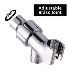 Hand Shower | 6 Function High Pressure Hand Shower Head | Handheld Shower Head Chrome Finished with Hose and Adjustable Bracket