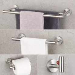 Bathroom Hardware Set 4 Pieces | SUS304 Bathroom Accessories Sets | Wall Mounted Towel Holders Sets