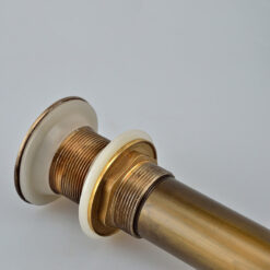 Bathroom Sink Drain Stopper Pop Up with Overflow for Bath Vanity Sink Brass Waste Pipe