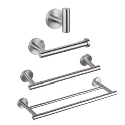Bathroom Hardware Set 4 Pieces | SUS304 Bathroom Accessories Sets | Wall Mounted Towel Holders Sets