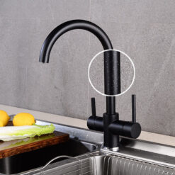 360 Degree Rotation Brass Drinking Filtered Water Kitchen Faucet Brass Single Hole Kitchen Faucet Dual Handle Kitchen Sink Tap