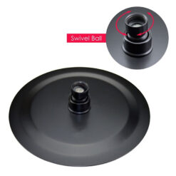 Bathroom Shower Set Matte Black Rain Shower Faucet Wall or Ceiling Mounted Thermostatic Valve System 8-12