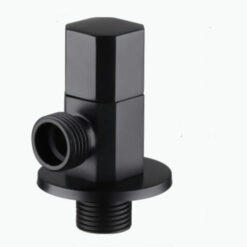 Brass Copper Black Angle Valve for Kitchen Bathroom Toilet  Cold and Hot Water Stop Valve