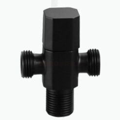 Brass Copper Black Angle Valve for Kitchen Bathroom Toilet  Cold and Hot Water Stop Valve