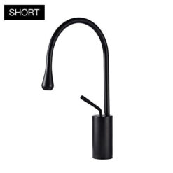 Basin Faucets Black Bathroom Faucet for Bathroom Basin Mixer Tall Taps Waterfall Mixer Single Hole Sink Faucet