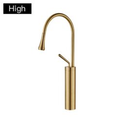 Basin Faucets Black Bathroom Faucet for Bathroom Basin Mixer Tall Taps Waterfall Mixer Single Hole Sink Faucet