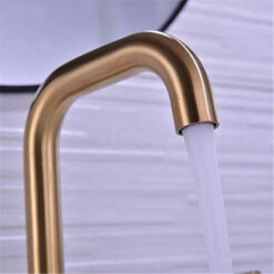 Bathroom Sink Faucet Solid Brass Double Handle Sink Mounted Hot & Cold Mix Basin Faucet European Style Basin Accessories