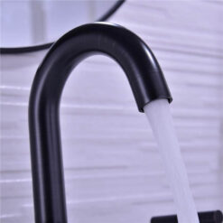 Bathroom Sink Faucet Solid Brass Double Handle Sink Mounted Hot & Cold Mix Basin Faucet European Style Basin Accessories