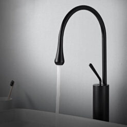 Basin Faucets Modern White Bathroom Faucet Waterfall faucets Single Hole Cold and Hot Water Tap Basin Faucet Mixer Taps