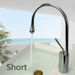 Basin Faucets Modern White Bathroom Faucet Waterfall faucets Single Hole Cold and Hot Water Tap Basin Faucet Mixer Taps