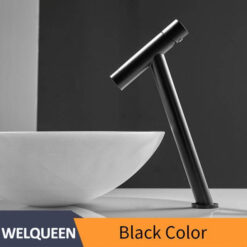 Basin Faucet Retro Black Faucet Taps Bathroom Sink Faucet Single Handle Hole Deck Vintage Wash Hot Cold Mixer Tap Crane