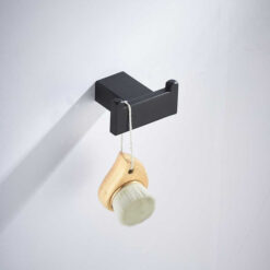 Bathroom Hardware Set Matte Black Paper Holder Towel Rail Rack Robe Hook Toilet Brush Holder Bathroom Accessories