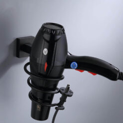 Aluminum Bathroom Accessories Black Towel Rack Towel Ring Hair Dryer Holder Wall Mounted Toilet Paper Holder Soap Basket