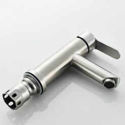 Basin Faucet Stainless Steel Faucet Bathroom Mixer Tap Single Hole Hot and Cold Water Classic Basin Faucets