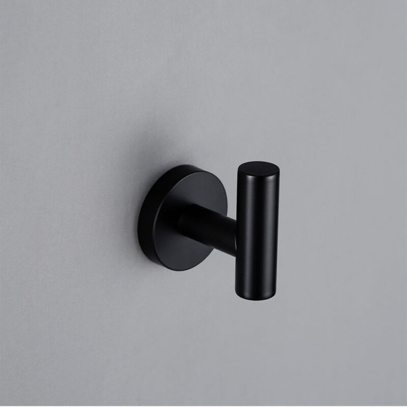 Bathroom Accessories Robe Hook | Wall Mount 304 Stainless Steel Towel Rack Mirror Polished Chrome 4 Colors