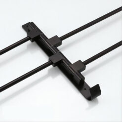 2/3/4/5 Poles Black Stainless Steel Wall Mounted Towel Bar Rack Holder Hook Swivel Bathroom Hanger