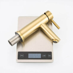Basin Faucets Brushed Gold Bathroom Faucet Mixer Stainless Steel Waterfall Faucet Bathroom Faucet Basin Mixer