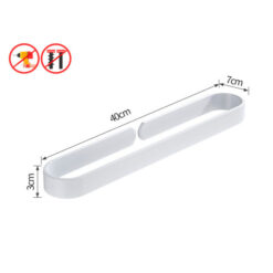 30/50/20CM Black/White Towel Rack Single Rod Bathroom Pendant Towel Bar Towel Hanger Bathroom Storage Accessories