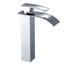 Bathroom Basin Faucet Deck Mount Waterfall Bathroom Faucet Vanity Vessel Sinks Mixer Tap Single Handle Cold And Hot Water Tap