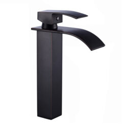 Bathroom Basin Faucet Deck Mount Waterfall Bathroom Faucet Vanity Vessel Sinks Mixer Tap Single Handle Cold And Hot Water Tap
