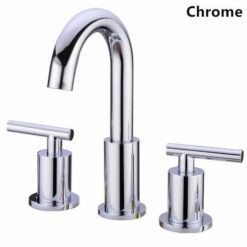 Bathroom Sink Faucet Solid Brass Double Handle Sink Mounted Hot & Cold Mix Basin Faucet European Style Basin Accessories