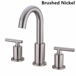 Bathroom Sink Faucet Solid Brass Double Handle Sink Mounted Hot & Cold Mix Basin Faucet European Style Basin Accessories