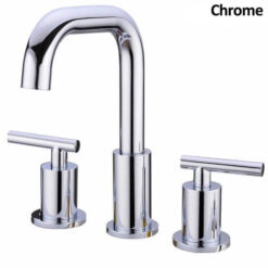 Bathroom Sink Faucet Solid Brass Double Handle Sink Mounted Hot & Cold Mix Basin Faucet European Style Basin Accessories