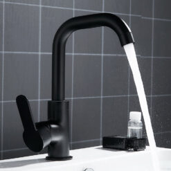 Bathroom Faucet Basin Mixer Black Sink Mixer Taps Kitchen Single Lever Faucet Sink Tap Water Kitchen Faucet Bathroom Accessories