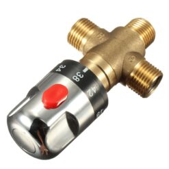 Brass Pipe Thermostat Faucet Thermostatic Mixing Valve Bathroom Water Temperature Control Faucet Cartridges