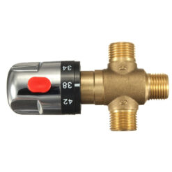 Brass Pipe Thermostat Faucet Thermostatic Mixing Valve Bathroom Water Temperature Control Faucet Cartridges