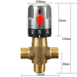 Brass Pipe Thermostat Faucet Thermostatic Mixing Valve Bathroom Water Temperature Control Faucet Cartridges
