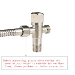 Handheld Toilet Bidet Faucet Sprayer Stainless Steel Bathroom Hand Bidet Spraye Set Toilet Self Cleaning Shower Head No Punch