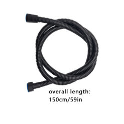 1.4M Black Stainless Shower Head Hose Bathroom Shower Hose Handheld Shower Water Pipe Fittings Replacement Soft Water Pipe G1/2