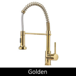 Deck Mounted Flexible Kitchen Faucets Pull Out Mixer Tap Black Hot Cold Kitchen Faucet Spring Style with Spray Mixers Taps
