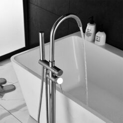 Bathroom Bathtub Faucet Mixer Freestanding Bathtub Faucet Bathtub Tap Hot and Cold Water Bath Tub Faucet Floor Mounted
